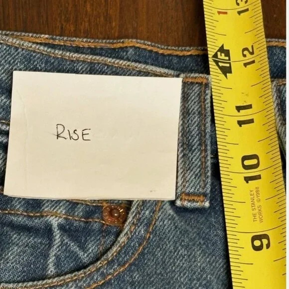 B Sides Relaxed Cuffed Lasso Jean Vista Blue sz 25 - Picture 8 of 8